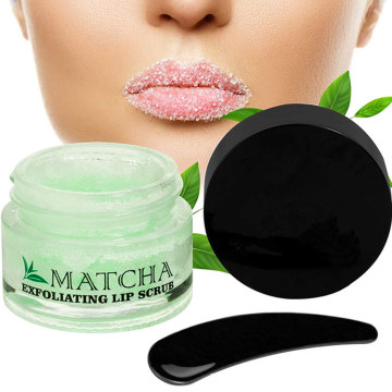 Traitement hydratant OEM/ODM Gommage pour les lèvres au sucre matcha et thé vert exfoliant
